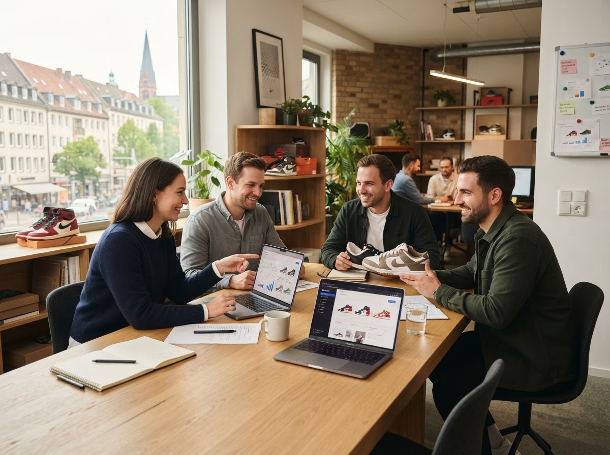 Sneaker Invest Team bei der Entwicklung von Analyse-Modellen für Finanzdaten
